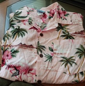 Boys RJC Short Sleeve Flamingo Hawaiian Shirt🦩